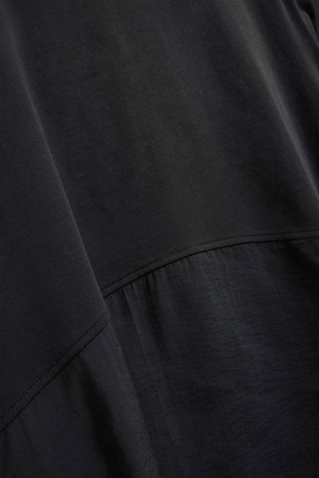 Damen - T-Shirt - Relaxed Fit - schwarz