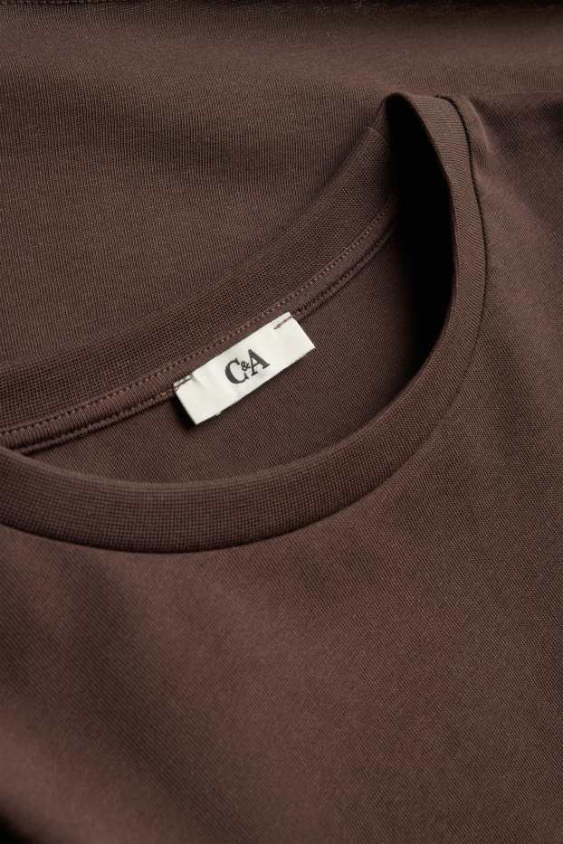 Damen - T-Shirt - Relaxed Fit - braun