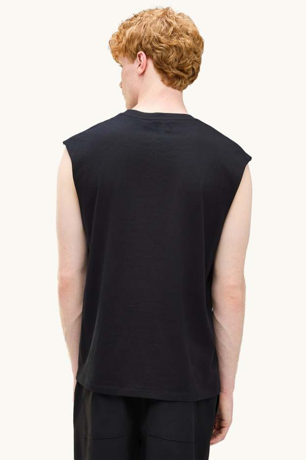 Herren - Top - Relaxed Fit - schwarz