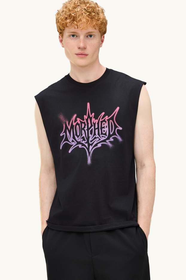 Herren - Top - Relaxed Fit - schwarz