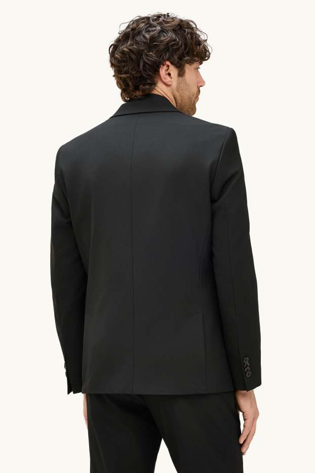 Pánské - Oblekové sako - slim fit - Flex - černá