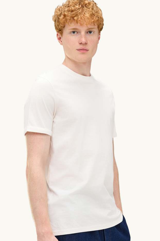 Herren - T-Shirt - Regular Fit - weiß