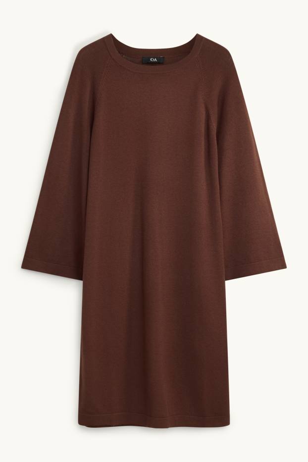 Femei - Rochie - straight fit - maro