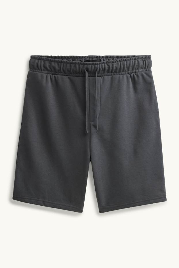 Bărbați - Pantaloni scurți de trening - gri închis