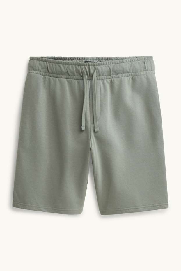 Uomo - Shorts di felpa - verde chiaro