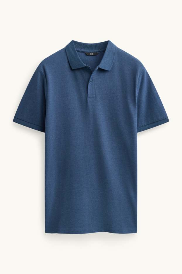 Heren - Poloshirt - regular fit - zwart