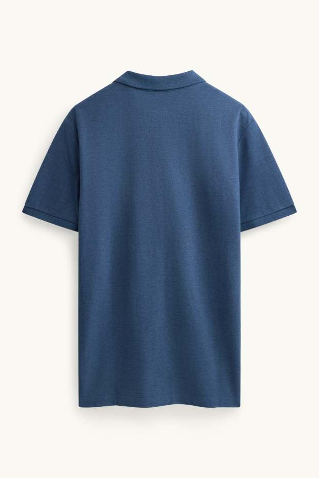 Heren - Poloshirt - regular fit - zwart