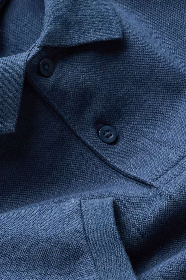 Heren - Poloshirt - regular fit - zwart