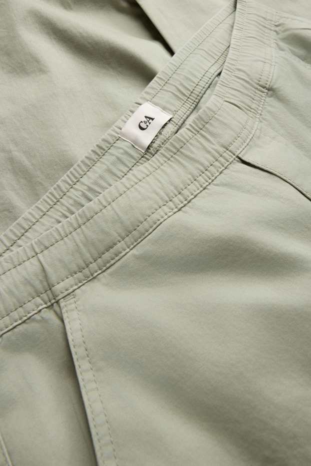 Pánské - Kalhoty chino - tapered fit - zelená