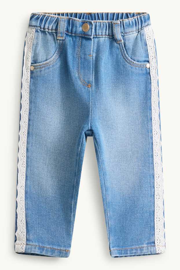 Baby: meisjes - Babyspijkerbroek - jeansblauw