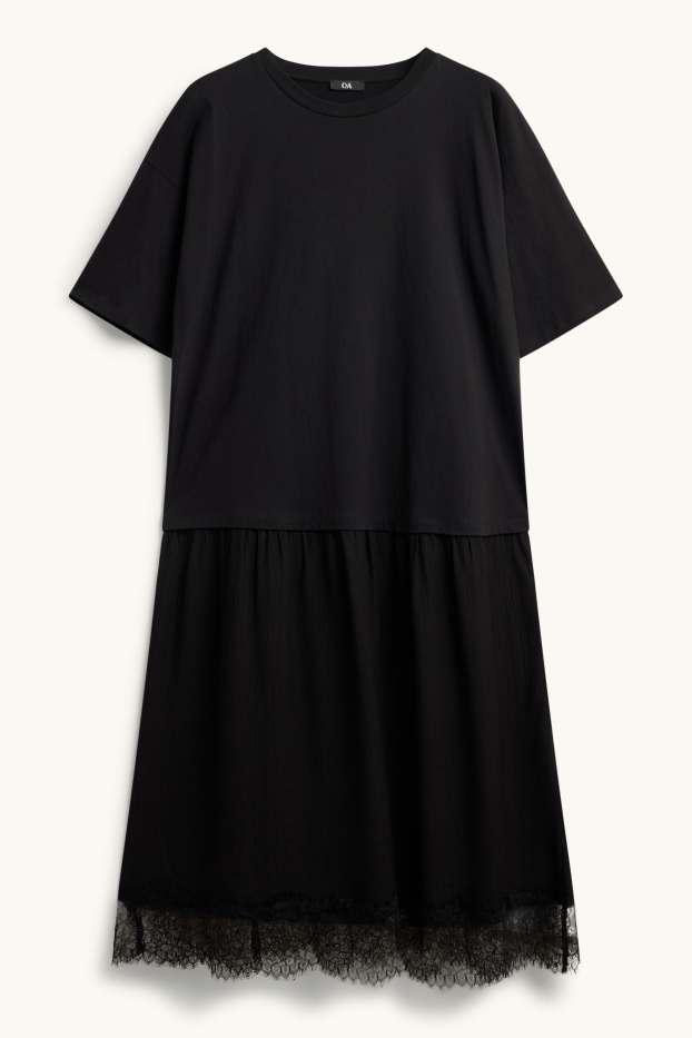 Damen - Kleid - Straight Fit - schwarz