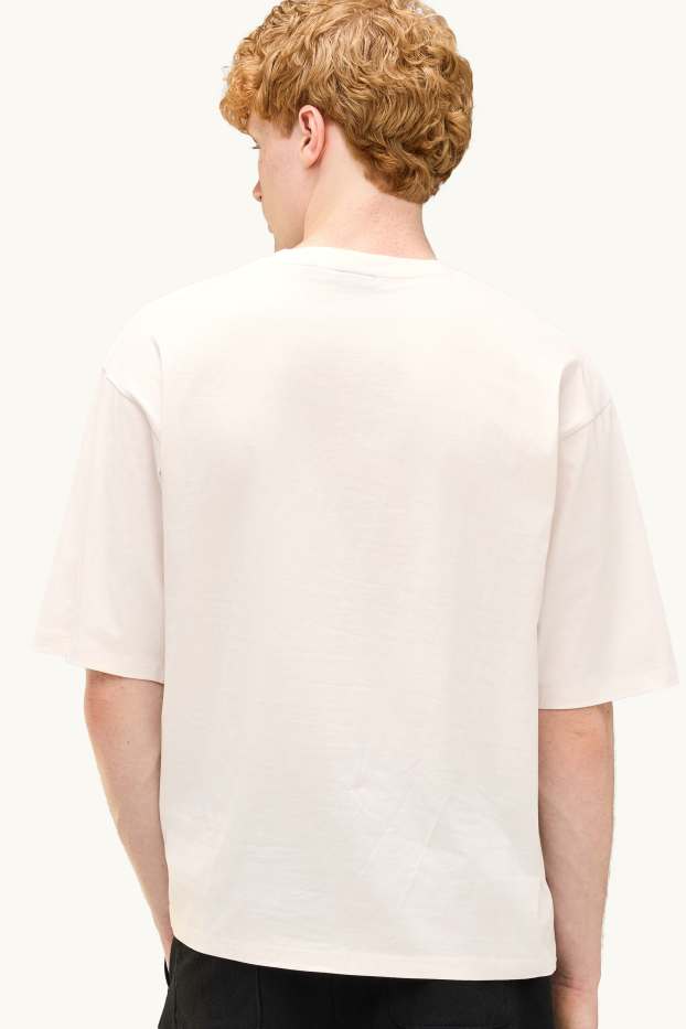Herren - T-Shirt - Oversized - weiss