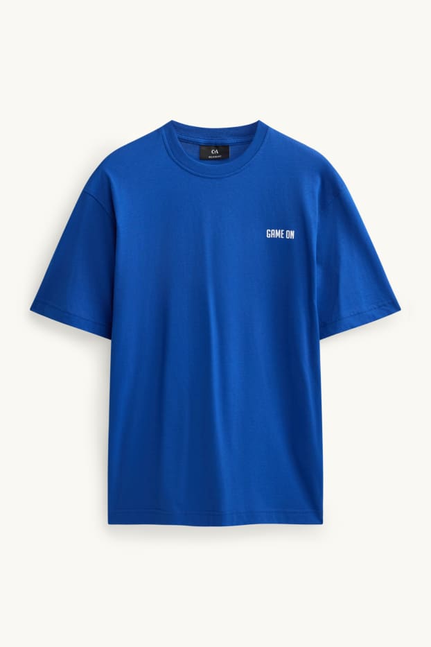 Heren - T-shirt - blauw