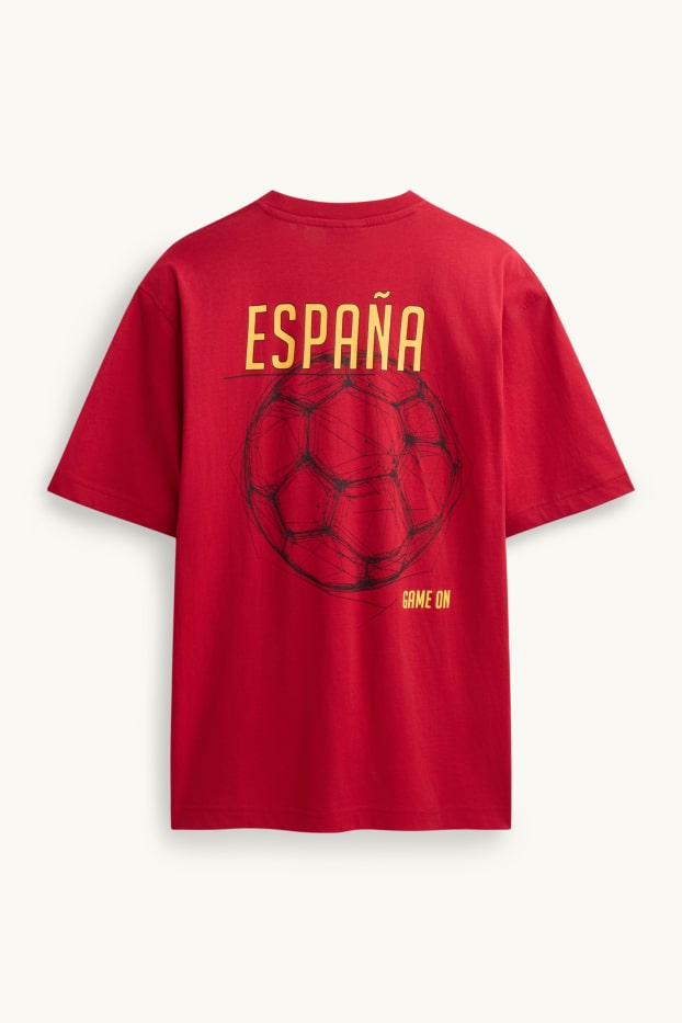 Heren - T-shirt - rood
