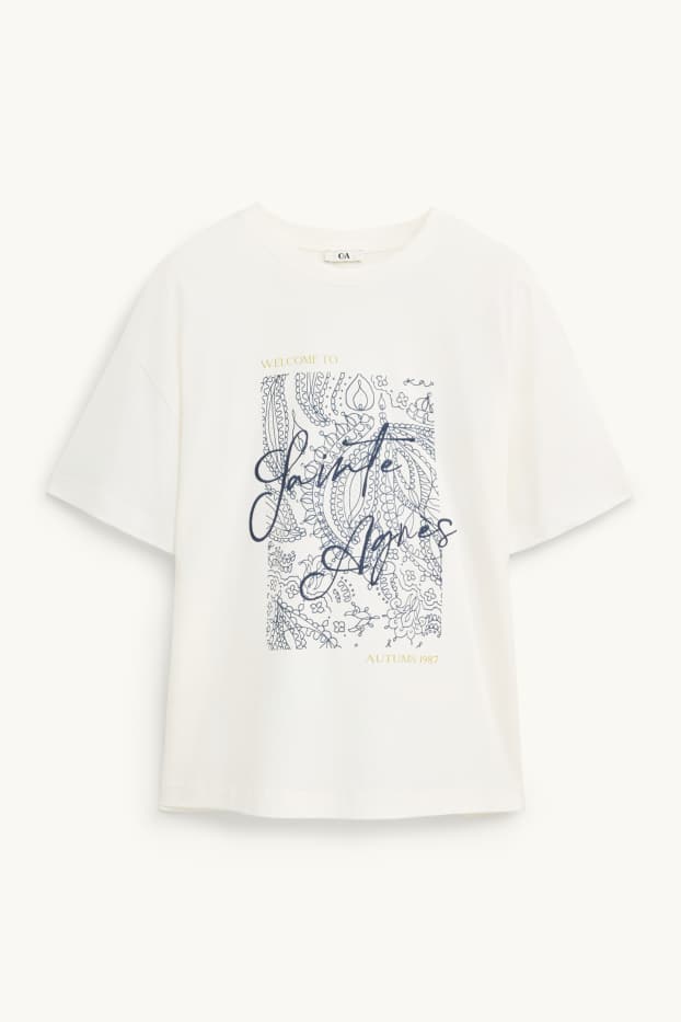 Dames - T-shirt - regular fit - wit