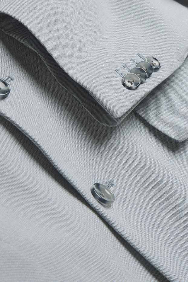 Men - Mix & match tailored jacket - regular fit - linen blend - light gray