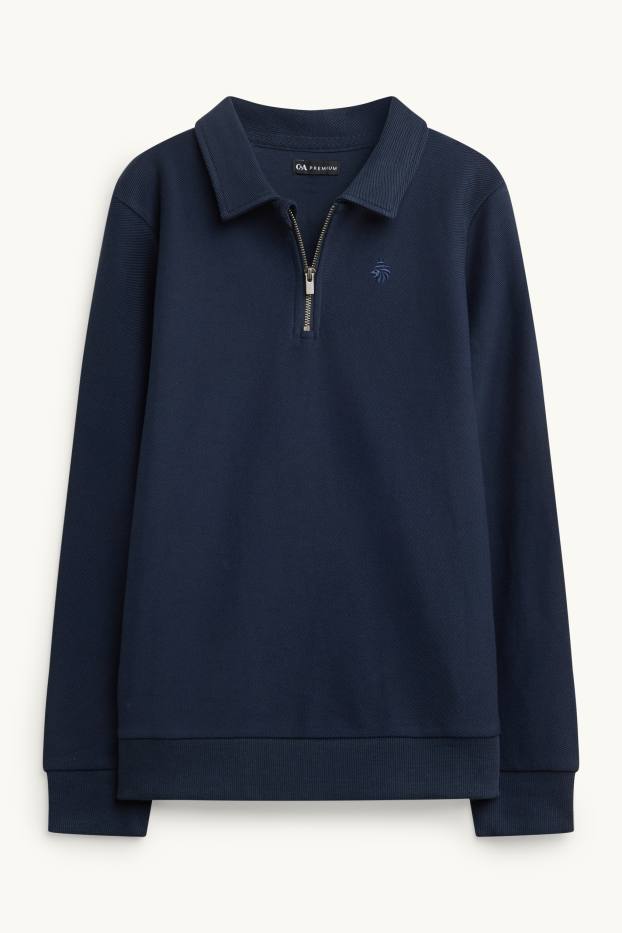 Children Boys - Lion - sweatshirt - dark blue