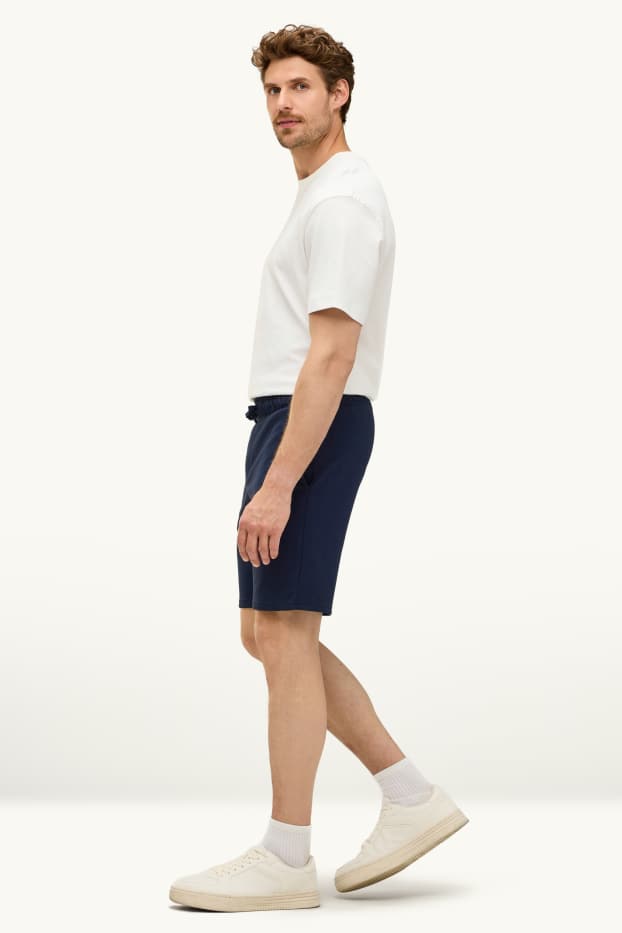 Heren - Sweatshort - donkerblauw