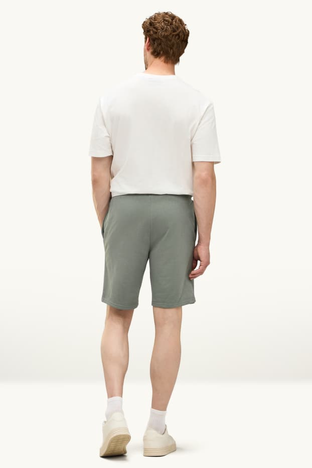 Uomo - Shorts di felpa - verde chiaro