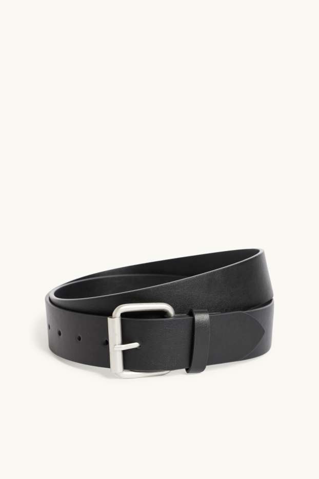 Uomo - Cintura - similpelle - nero