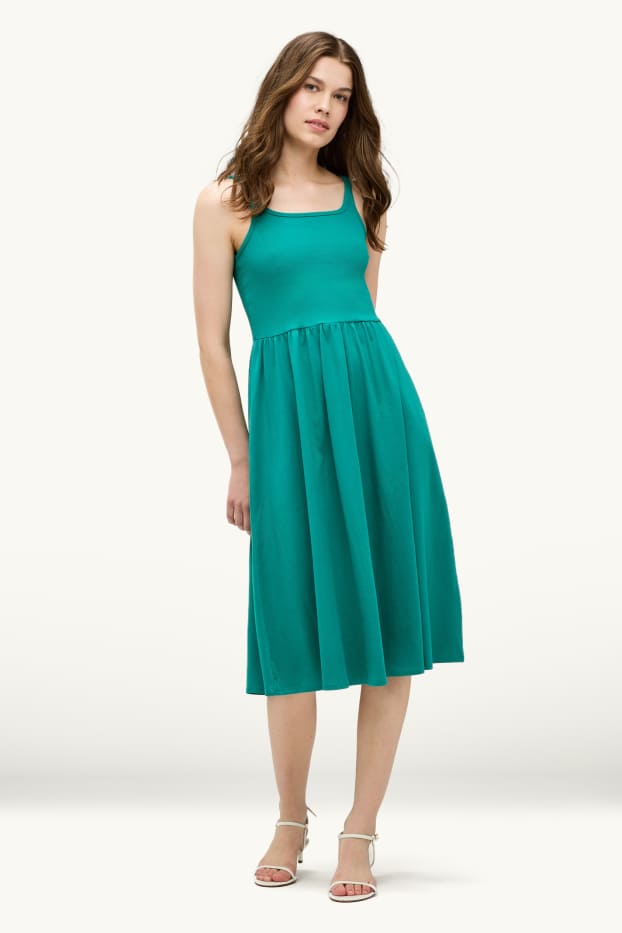 Women - Fit & flare dress - turquoise