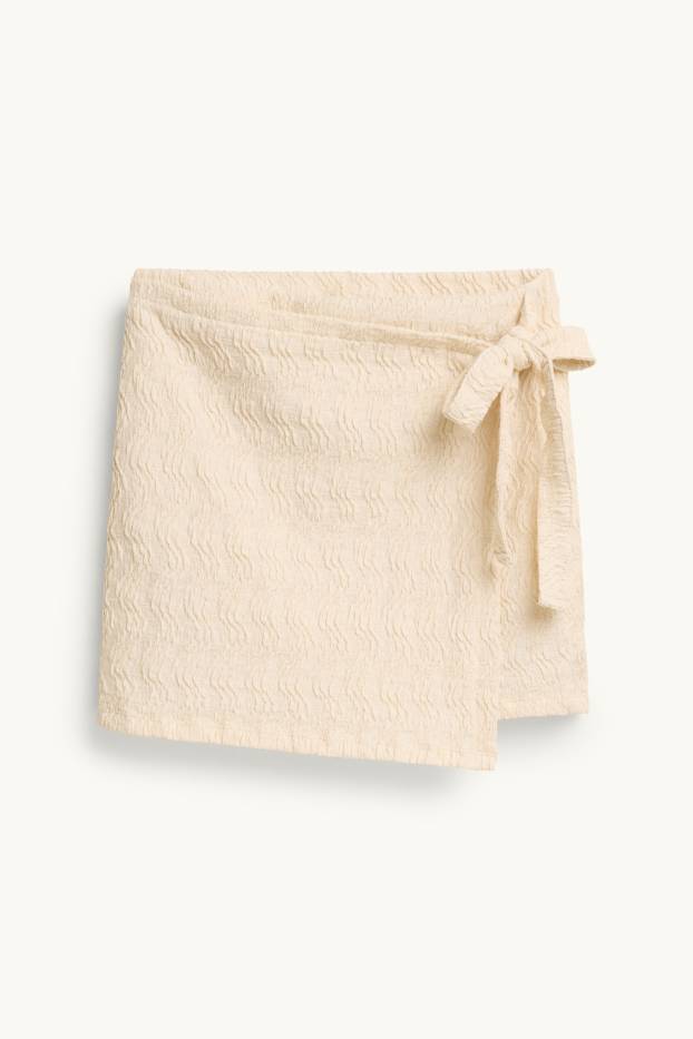 Dames - Jeansrok - beige
