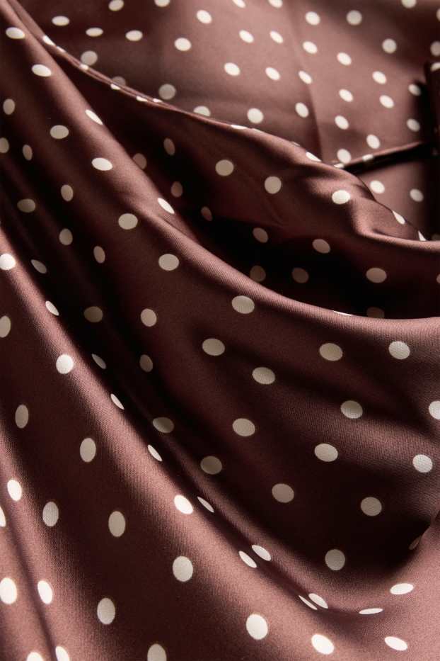 Damen - Fit & Flare Kleid - gepunktet - blau