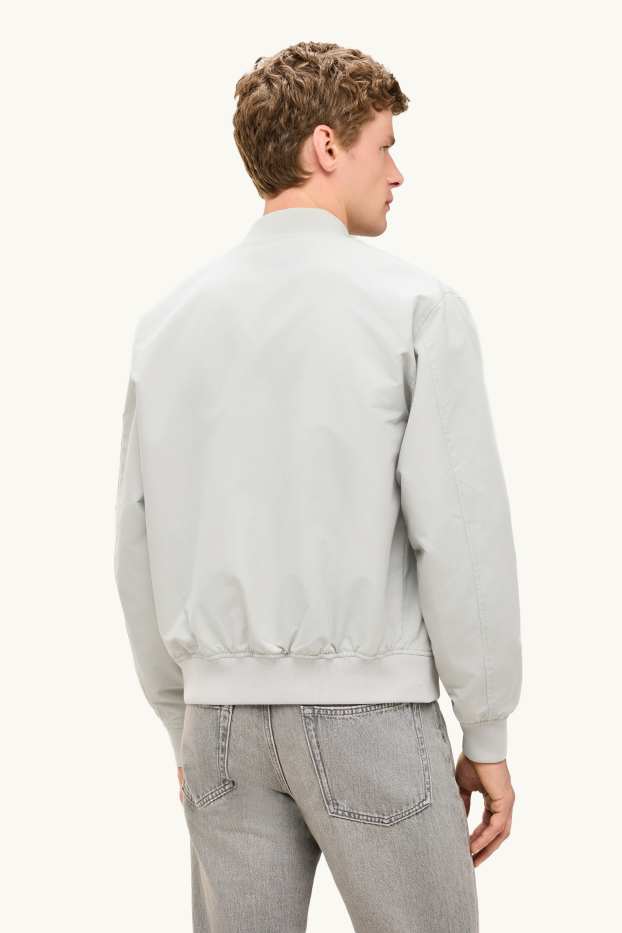 Home - Jaqueta bomber - gris clar