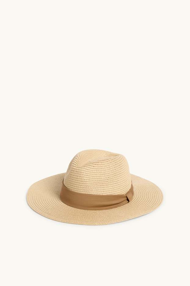 Women - Straw hat - beige