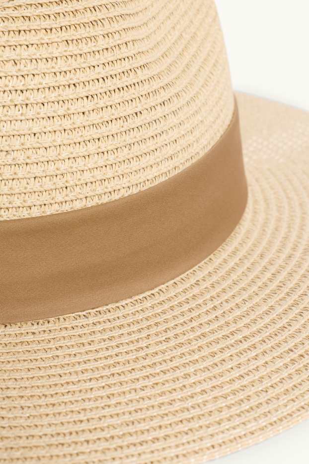 Women - Straw hat - beige