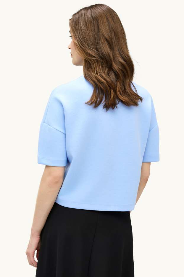 Damen - T-Shirt - Relaxed Fit - blau