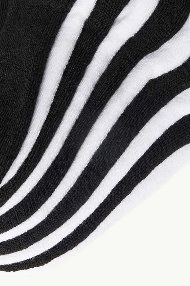 Enfants garçons - Lot de 10 paires - chaussettes - blanc / noir