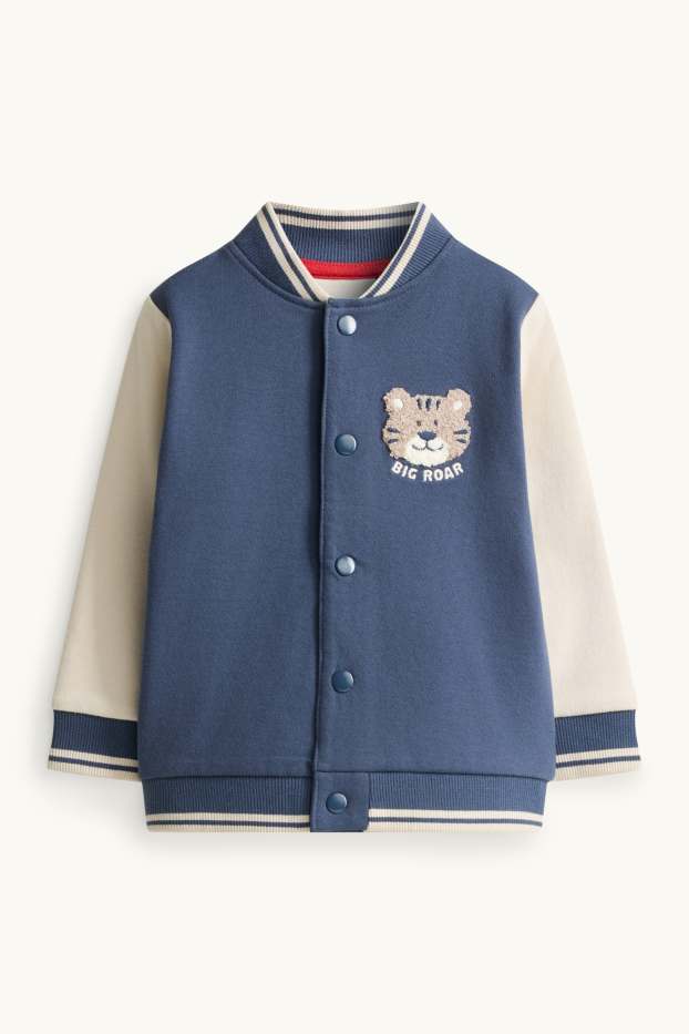 Baby Buben - Tiger - Baby-Jacke - blau