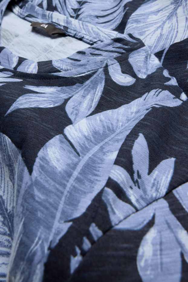 Heren - T-shirt - donkerblauw