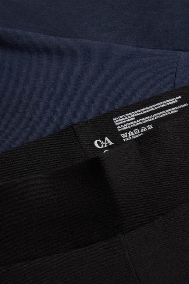 Dona - Paquet de 2 - leggings capri - negre