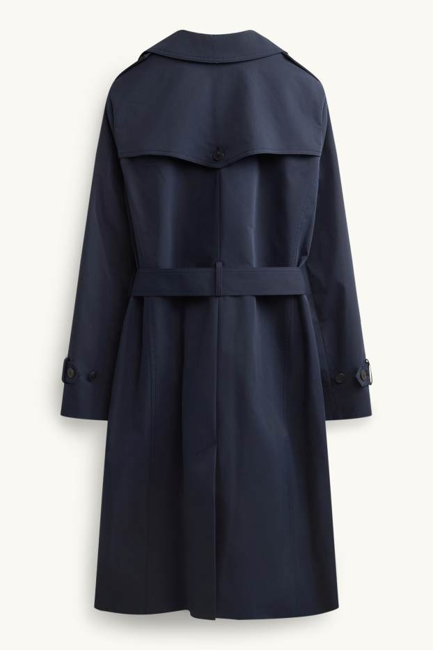 Donna - Trench - idrorepellente - blu scuro