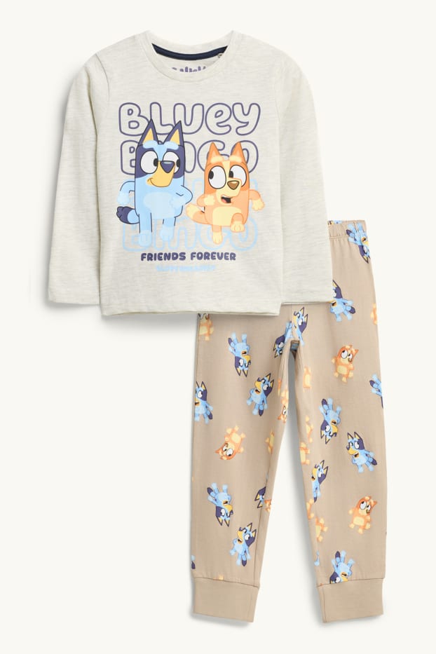 Children Boys - Bluey - pyjamas - 2 piece - light gray