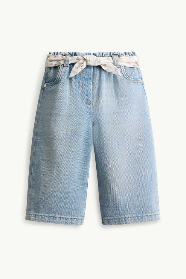 Baby Mädchen - Baby-Jeans - jeansblau