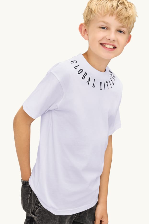 Enfants garçons - Lot de 3 - T-shirts - noir / beige