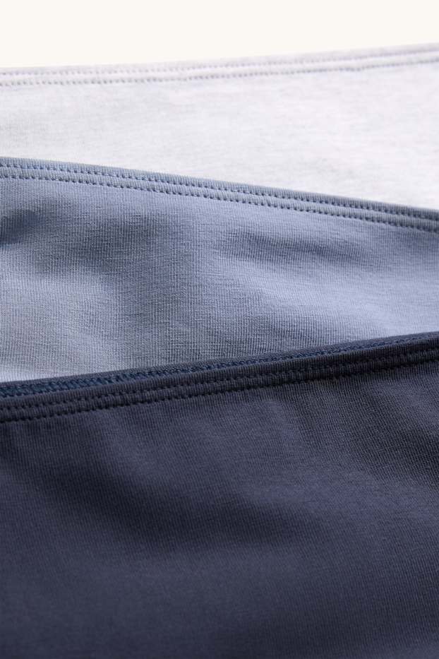 Dames - Set van 3 - slip - blauw
