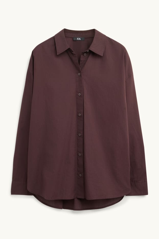 Dames - Blouse - bruin