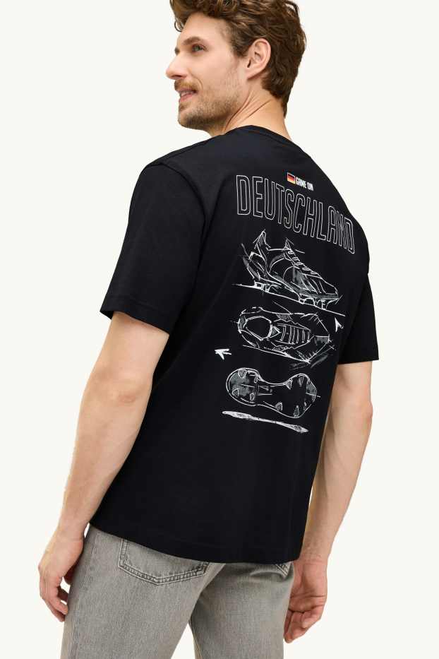 Men - T-shirt - unisex - relaxed fit - DEUTSCHLAND - black