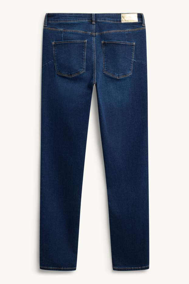 Damen - Slim Jeans - Mid Waist - Shaping-Jeans - LYCRA® - dunkeljeansblau
