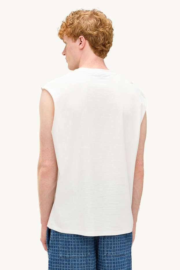 Men - Vest top - white