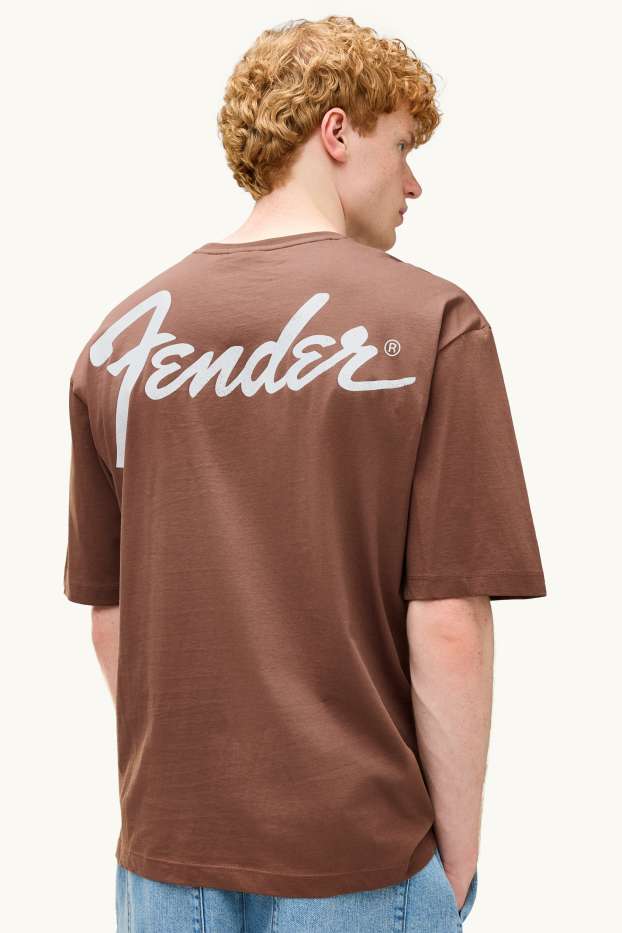 Men - T-shirt - oversized - Fender - brown