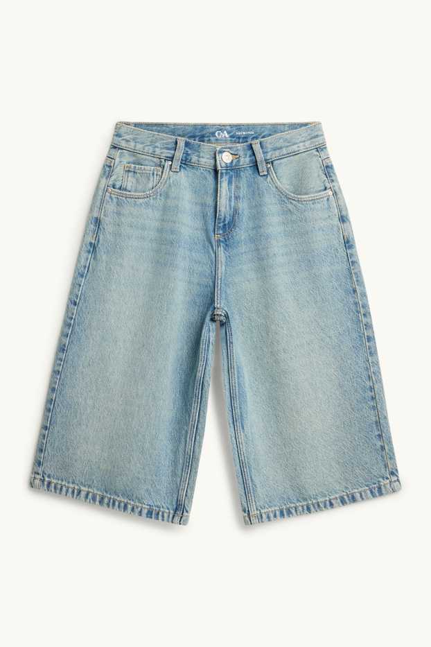 Kinder Mädchen - Jeans-Bermudas - jeansblau