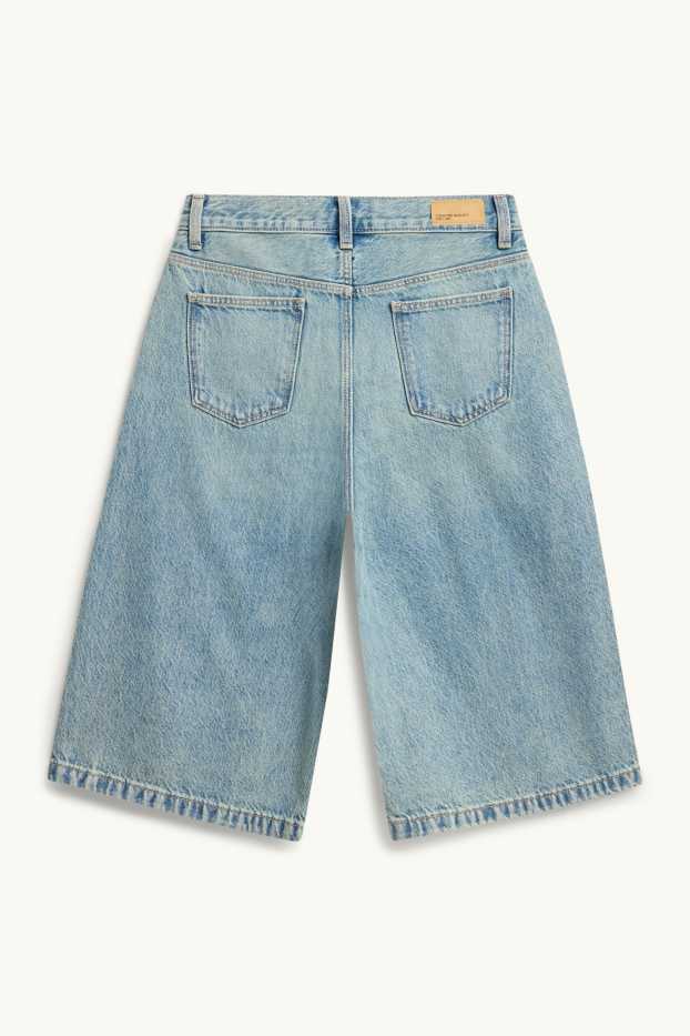 Kinder Mädchen - Jeans-Bermudas - jeansblau