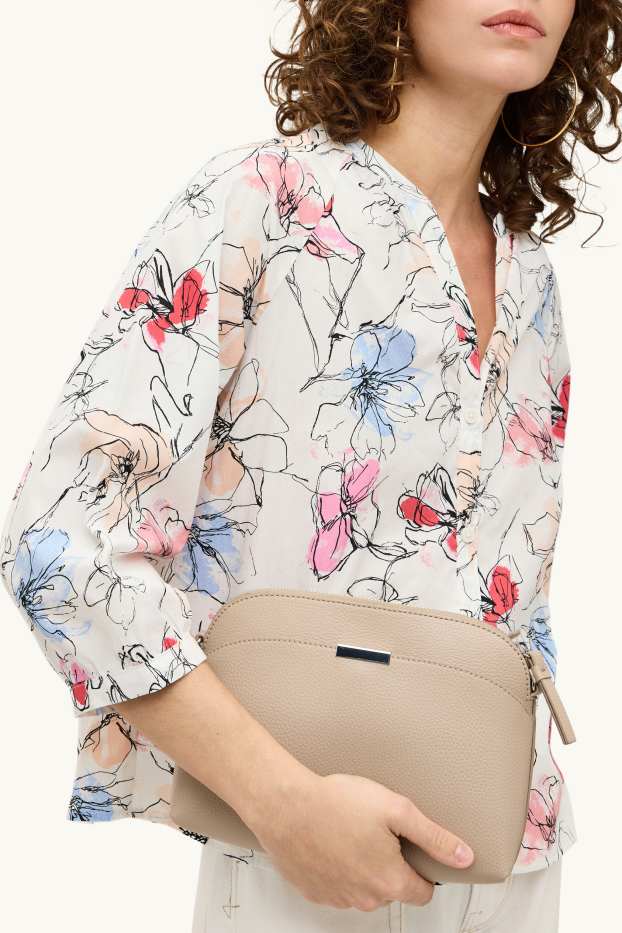 Femmes - Sac à bandoulière - synthétique - beige