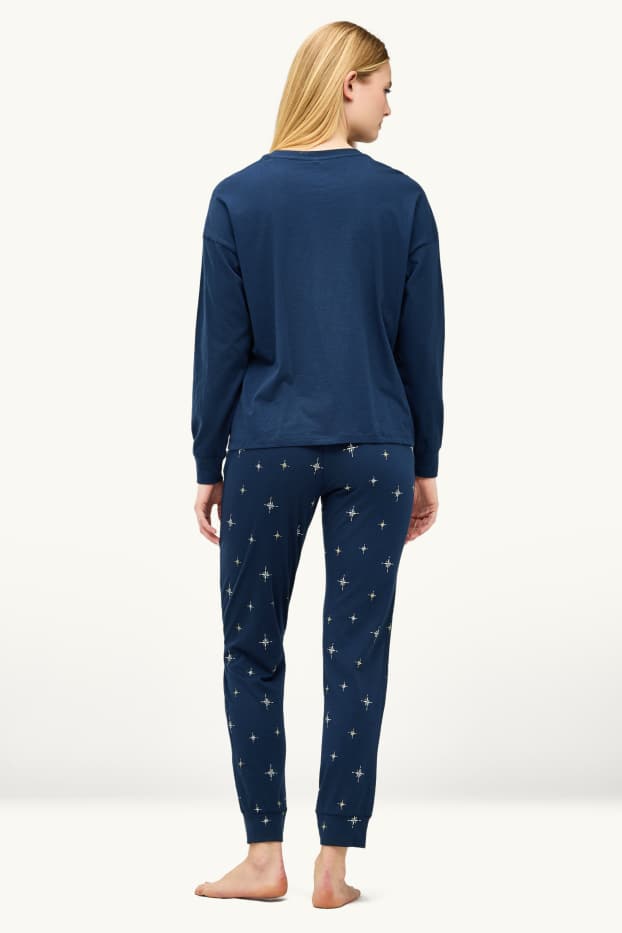 Damen - Pyjama - Peanuts - dunkelblau