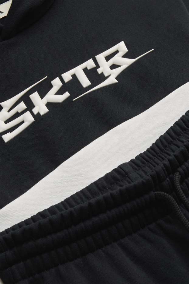 Kinder Buben - Set - Hoodie und Jogginghose - 2 teilig - schwarz